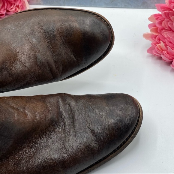 Frye 8 1/2 Melissa‎ Scrunch Brown Riding Boots 77103 - Picture 15 of 15